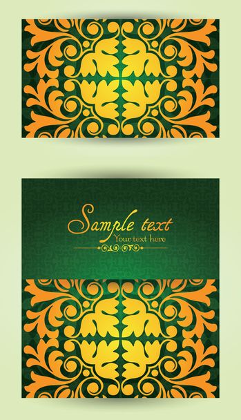 Vintage business cards, invitations or announcements - Vector, Image