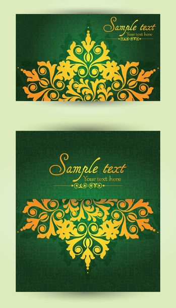 Vintage business cards, invitations or announcements - Vector, afbeelding