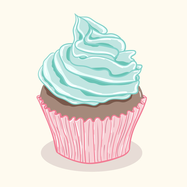 Cupcake - Vector, afbeelding