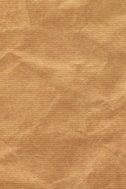 Recycle Brown Kraft Paper Coarse Crumpled Grunge Texture - Photo, Image