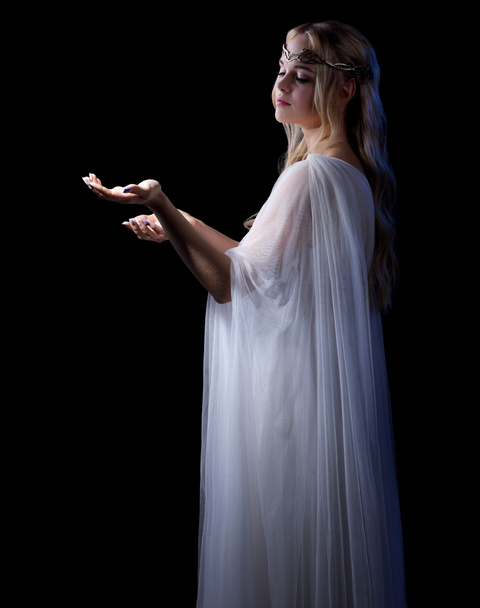 Young elven girl isolated - Photo, Image