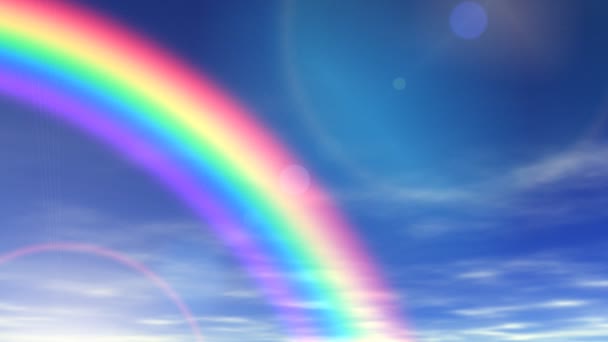 Rainbow & Beautiful Sky - Footage, Video