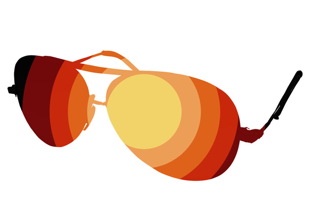 occhiali da sole ilustrati isolati su uno sfondo bianco
 - Foto, immagini