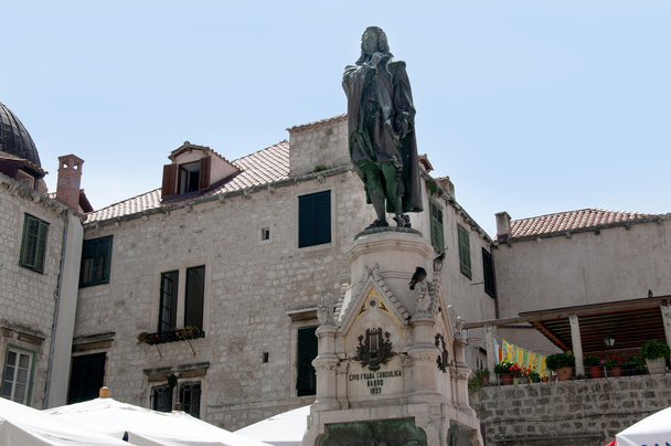 Statue in der ummauerten Stadt Dubrovnik in Kroatien - Foto, Bild