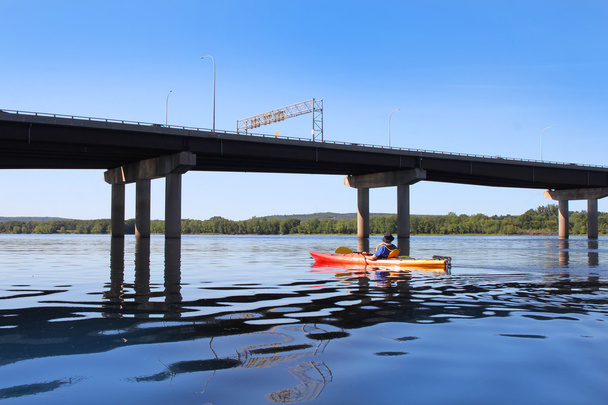 Kayaking on the river in Fredericton - Photo, Image