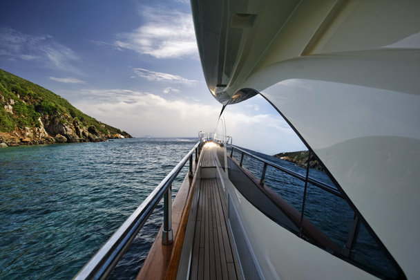 Italië, Toscane, elba eiland, luxe jacht azimut 75 - Foto, afbeelding