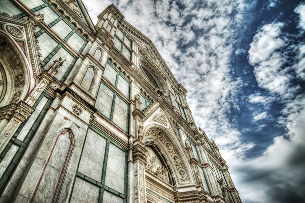 Santa Croce cathedral in hdr tone mapping effect - Photo, Image