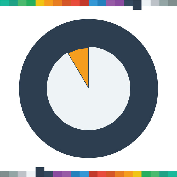 Segment pie chart icon,circle diagram, business icon. - Vector, Image