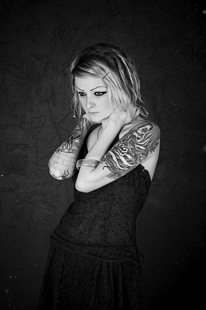 Tattoo woman - Φωτογραφία, εικόνα