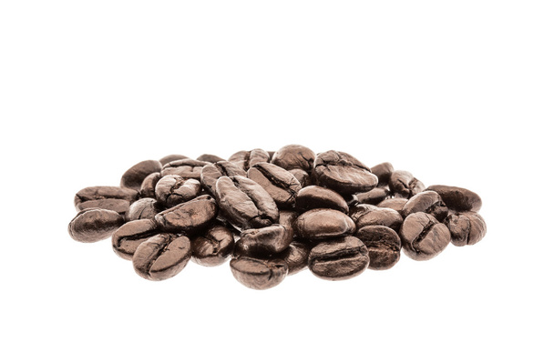 Kaffeebohnen isoliert auf weißem Hintergrund - Foto, Bild