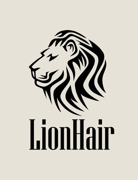 λιοντάρι μαλλιά λογότυπο - Διάνυσμα, εικόνα