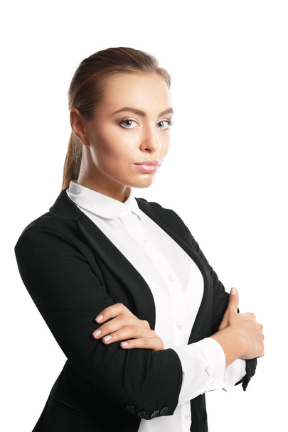 Business woman, isolated on white background - Photo, Image
