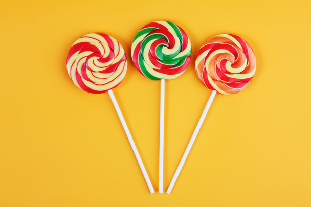 Three striped lollipop - Фото, зображення