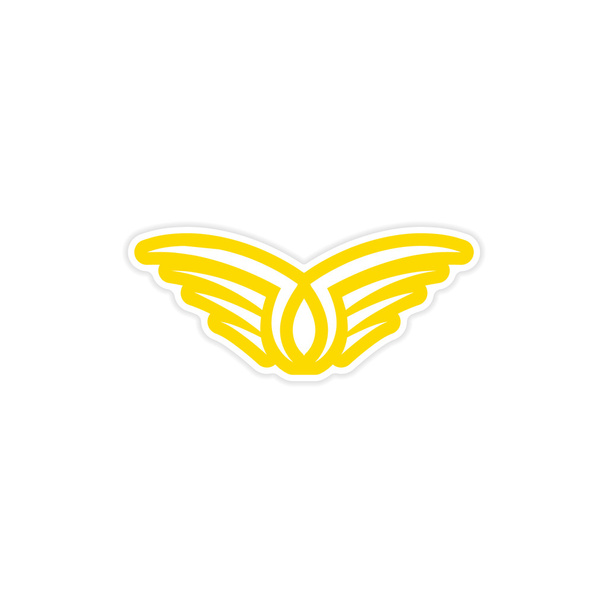 Pegatina Alas de águila logo
 - Vector, imagen