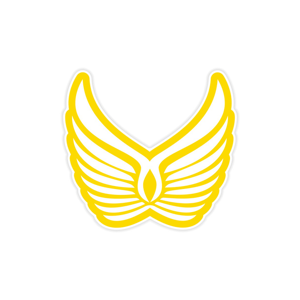 Sticker Eagle vleugels logo - Vector, afbeelding