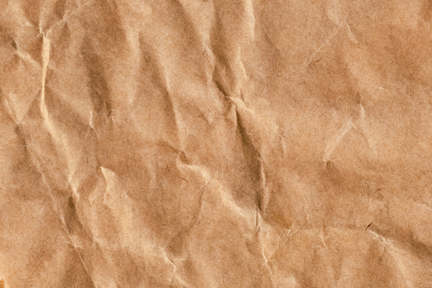 Barna Recycle Kraft papír zsák gyűrött Grunge textúra minta - Fotó, kép