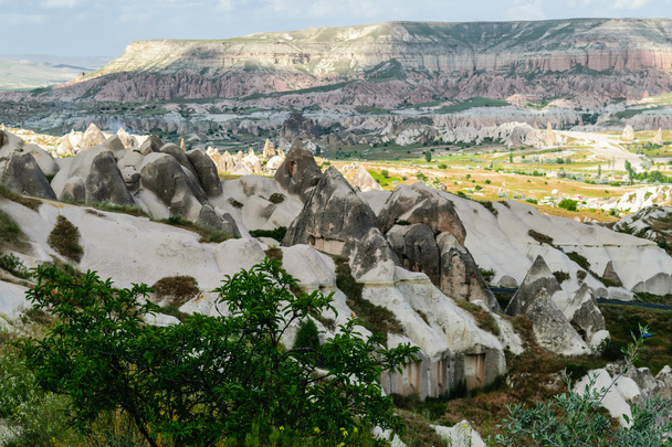 Colourful rock formations in Cappadocia, Turkey - Zdjęcie, obraz