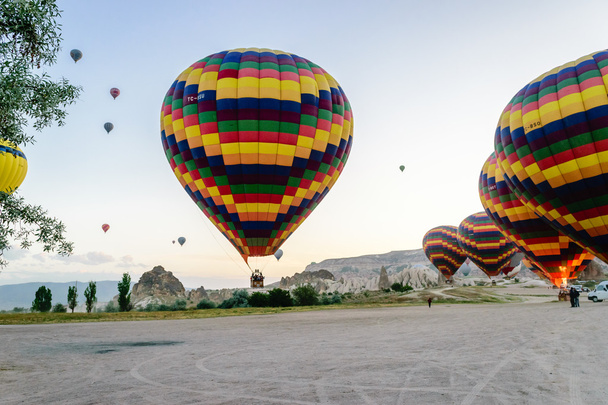 Hot air balloon over Cappadocia - Фото, зображення