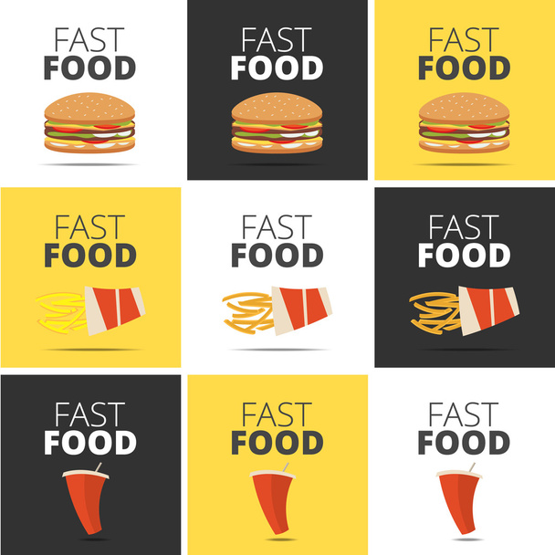 menu restaurant fast food
  - Vecteur, image