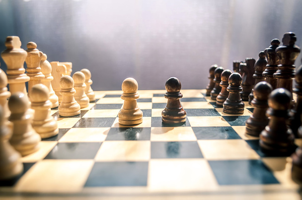 wooden chess - Фото, изображение
