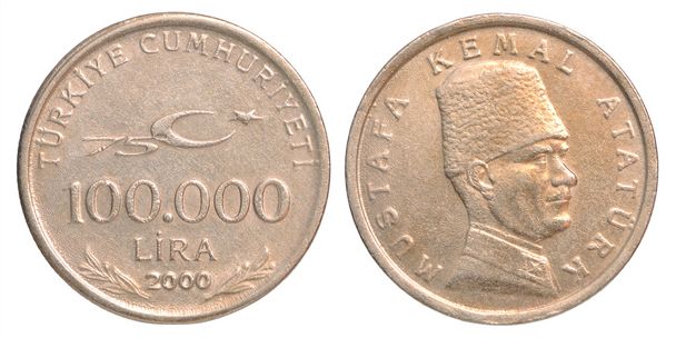 Moneta turca lira
 - Foto, immagini