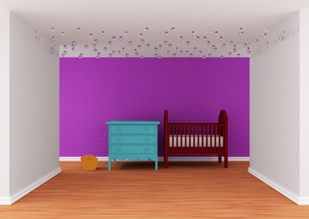 Baby bedroom with a crib - Photo, Image