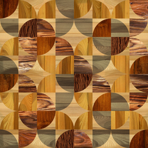 Padrão de painéis abstrato - padrão sem costura - piso em parquet
 - Foto, Imagem