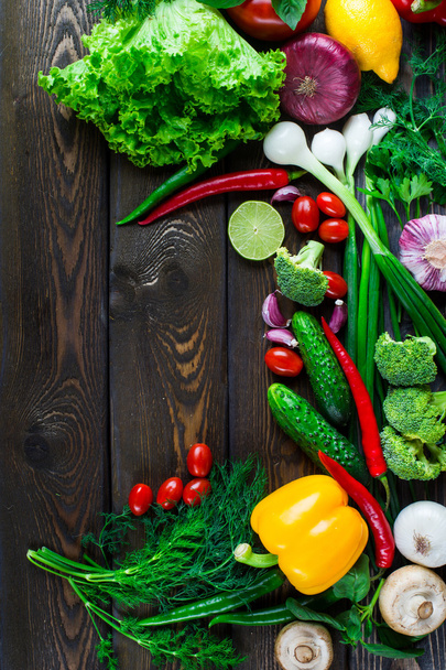 Fresh organic vegetables - Фото, изображение