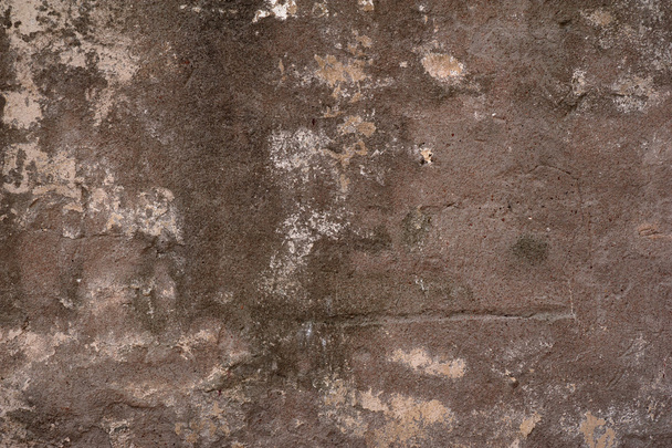Texture of old wall covered with gray stucco - Foto, afbeelding