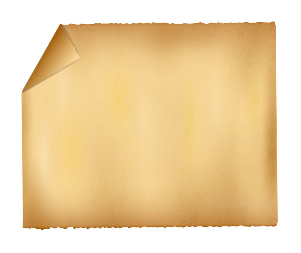 Folded Corner Parchment Paper - Vector, Image