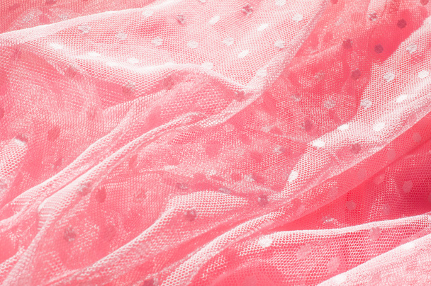 Текстура тканинного мережива з блискітками на тлі тканини. Має
 - Фото, зображення