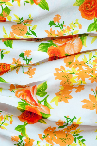 Bavlněné textilie textura květiny. Fabric Baptiste. Batiste, batistu - Fotografie, Obrázek