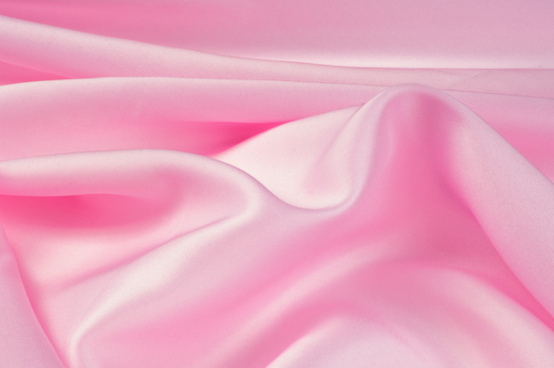 Szövet selyem textúra rózsaszín - Fotó, kép