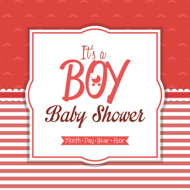 Baby shower - Vektor, kép