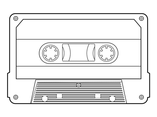 audio cassette - Vector, Image