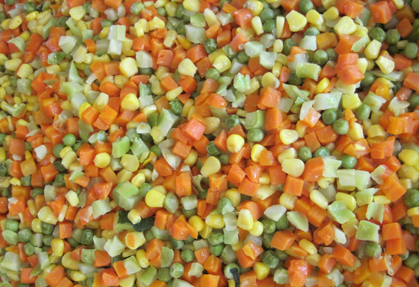 wortel maïs erwt pagina - Foto, afbeelding