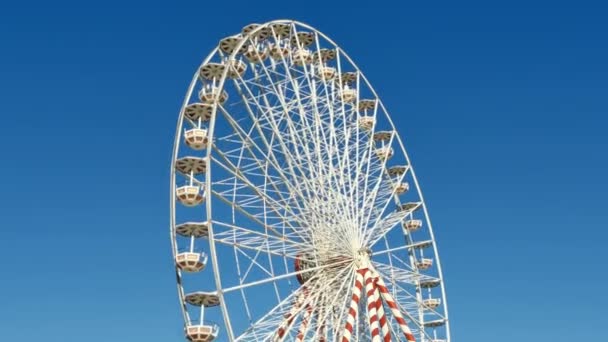 Huge Classical Fair Ferris Wheel In France - Footage, Video