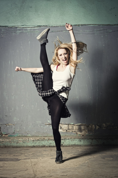 Active female dancer moving - Foto, Imagem
