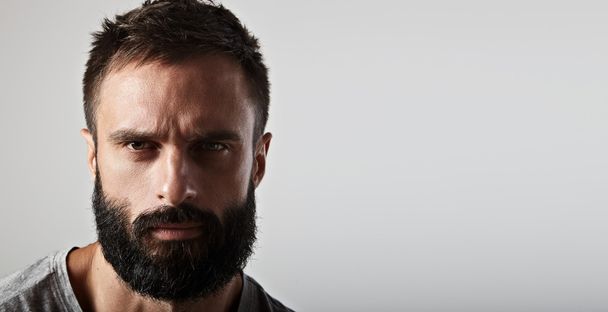 Portrait of a handsome bearded man - Фото, зображення