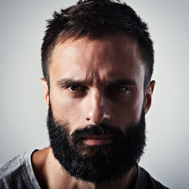 Brutal bearded man - Fotoğraf, Görsel