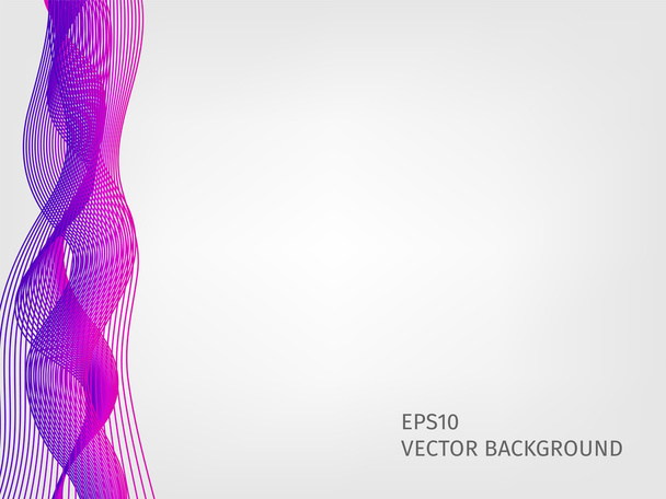 abstract vector waved line background - ベクター画像