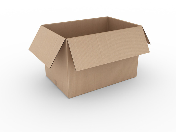 Open cardbard box - Фото, изображение