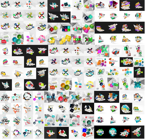 Mega collection of infographic - Vector, Image