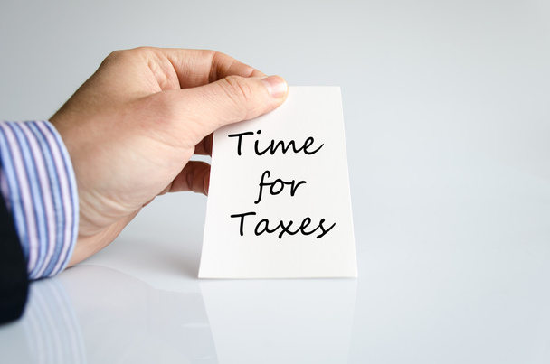 Tijd voor belastingen tekst concept - Foto, afbeelding