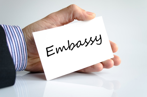 Πρεσβεία κείμενο έννοια - Φωτογραφία, εικόνα