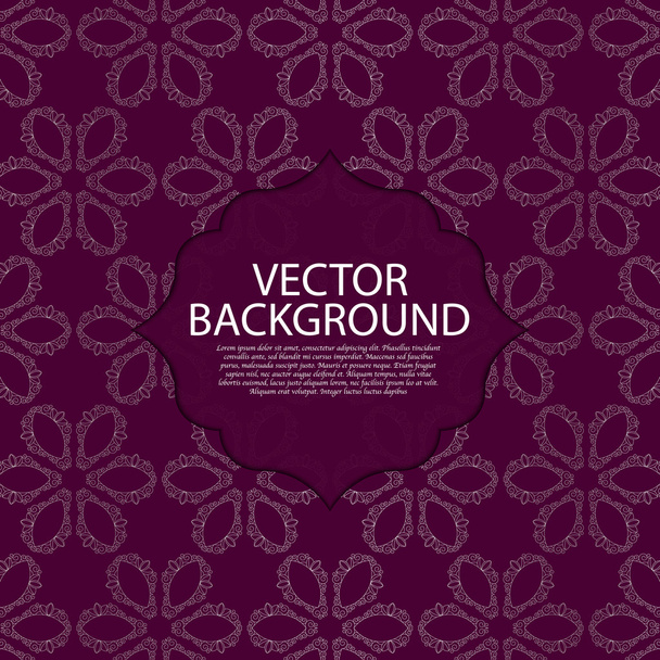 Vector illustration of a modern linear pattern invitation - Vetor, Imagem