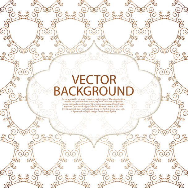 Vector illustration of a gold line background invitation - Vektori, kuva