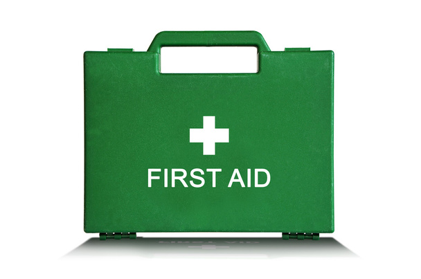 grüne Erste-Hilfe-Box - Foto, Bild