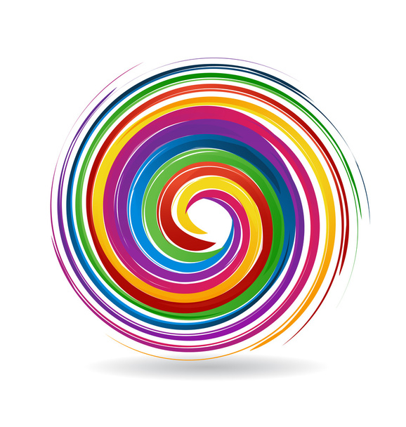 Spiral waves logo - Vector, Image