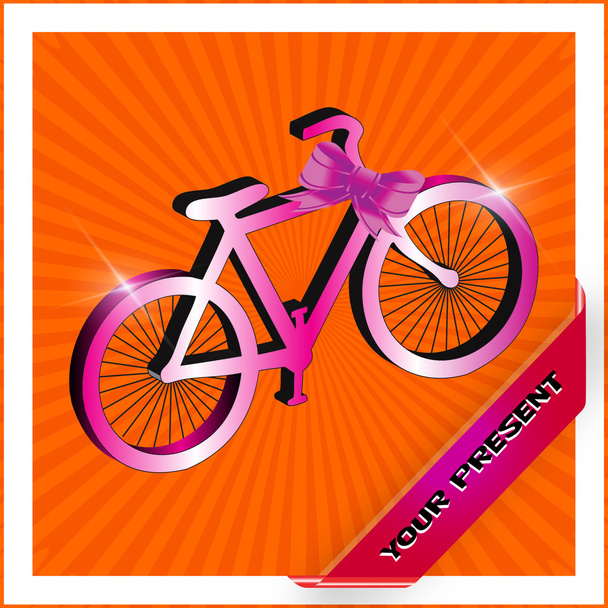 Bicicleta 3D
 - Foto, Imagem